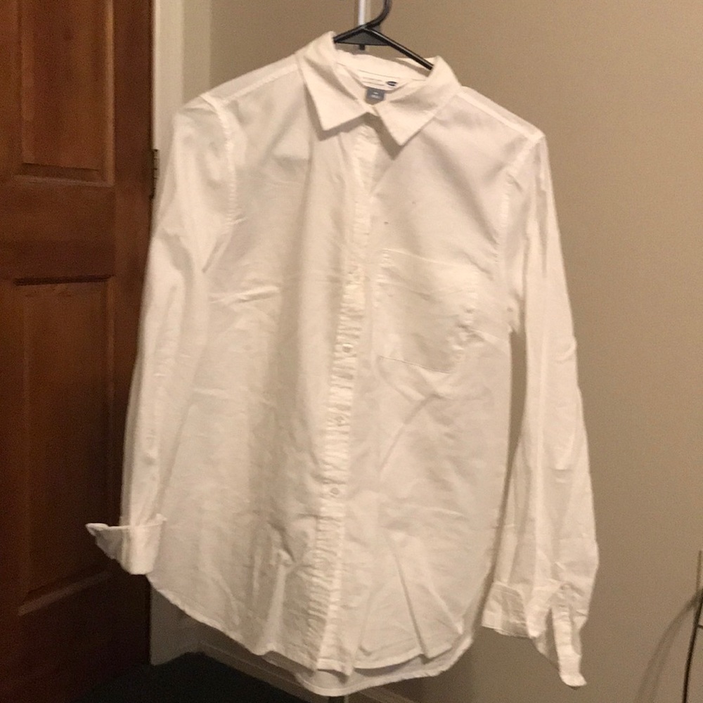 White button down